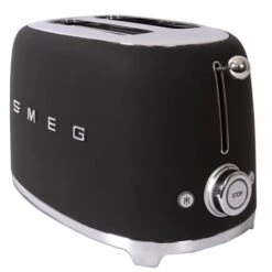 Smeg - 50's Retro 2 Slice Toaster Matte Black TSF01BLMAU
