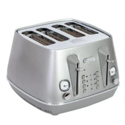 DeLonghi - Distinta Perla CTIN4003S 4 Slice Toaster Silver
