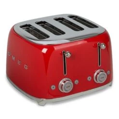 Smeg - 50's Retro 4 Slot Toaster TSF03 Red