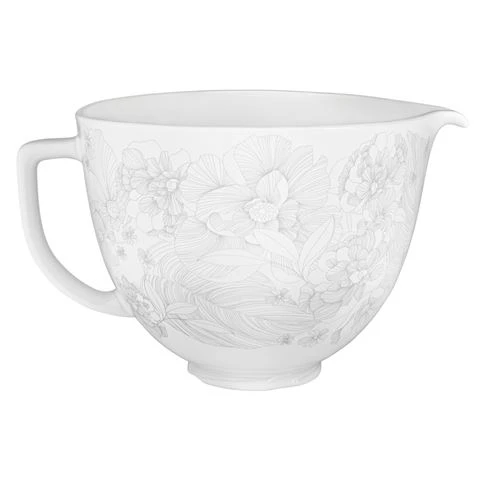 KitchenAid - Accessories Whispering Floral Ceramic Bowl For S/Mixer 4.7L 3 KitchenAid - Accessories Whispering Floral Ceramic Bowl For S/Mixer 4.7L